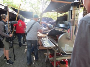 Die Kamera von "Spiegel Online" ist immer dabei.